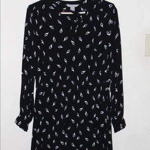 Black & white print dress H&M